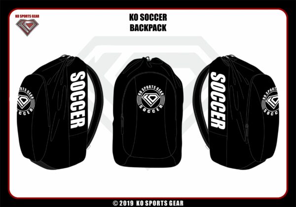 KO Sports Gear Soccer Backpack - Signature Design - For Soccer