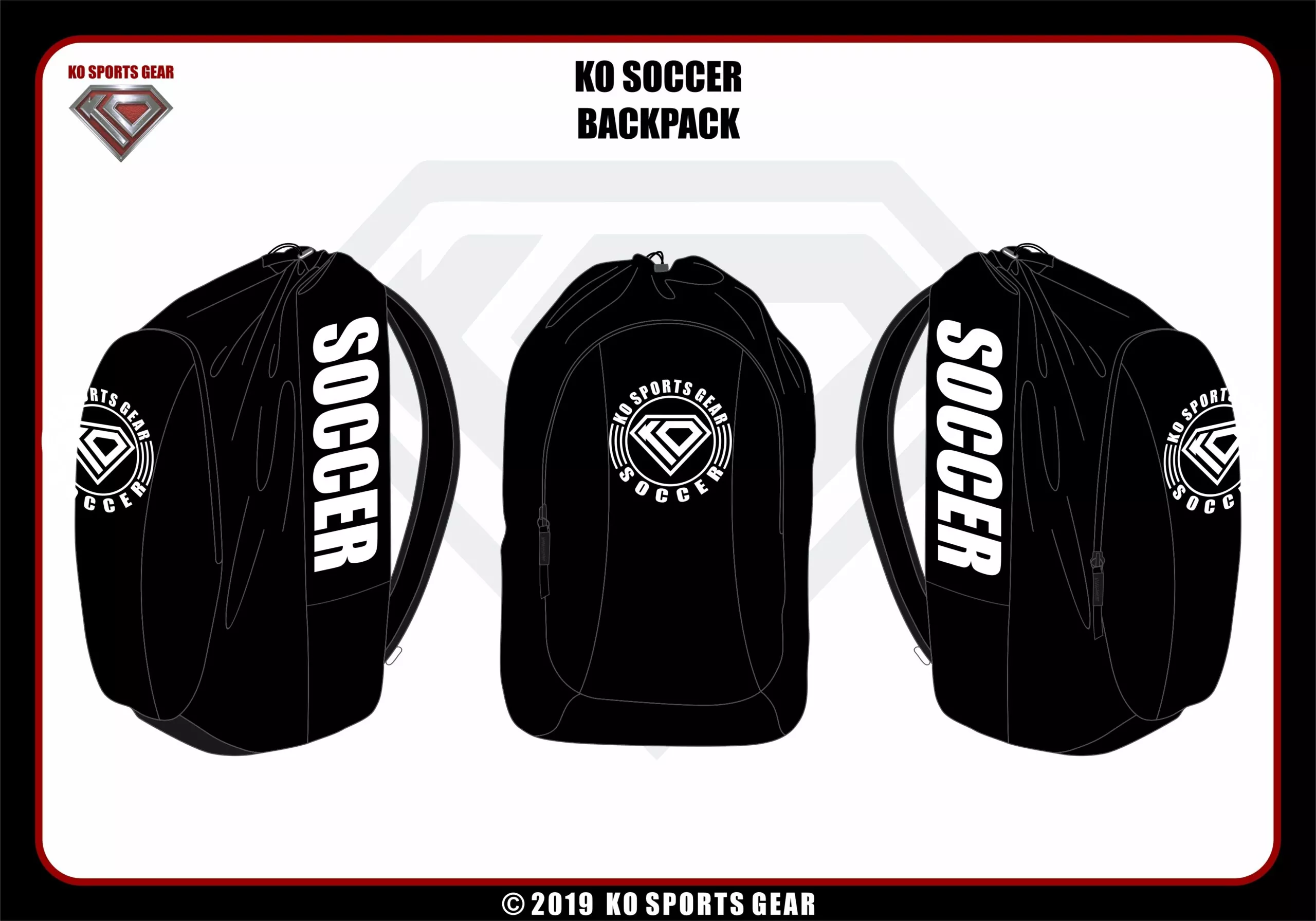Soccer Backpack by KO Sports Gear