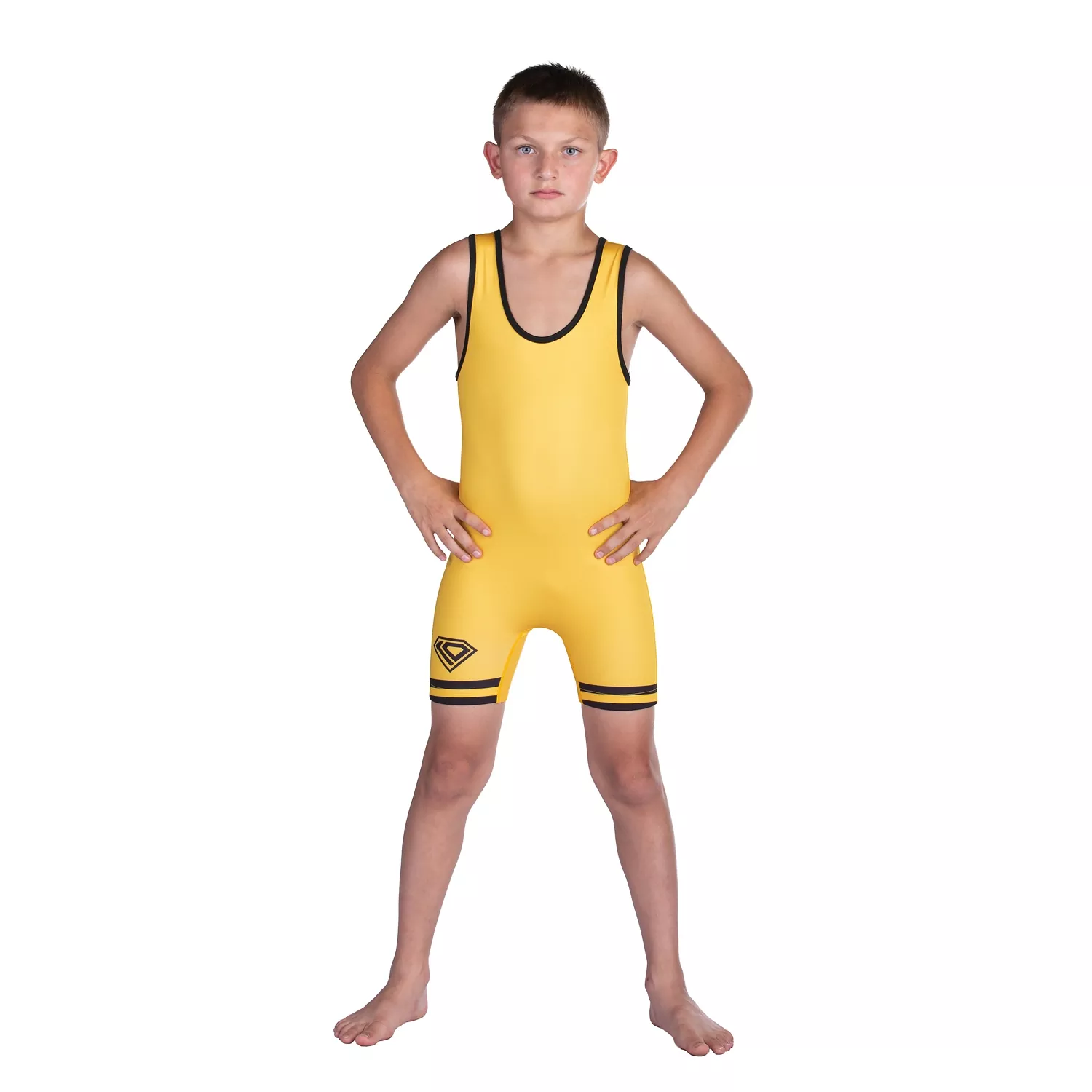 Wrestling Singlet by KO Sports Gear: KO CLASSIC – YELLOW - Image 3