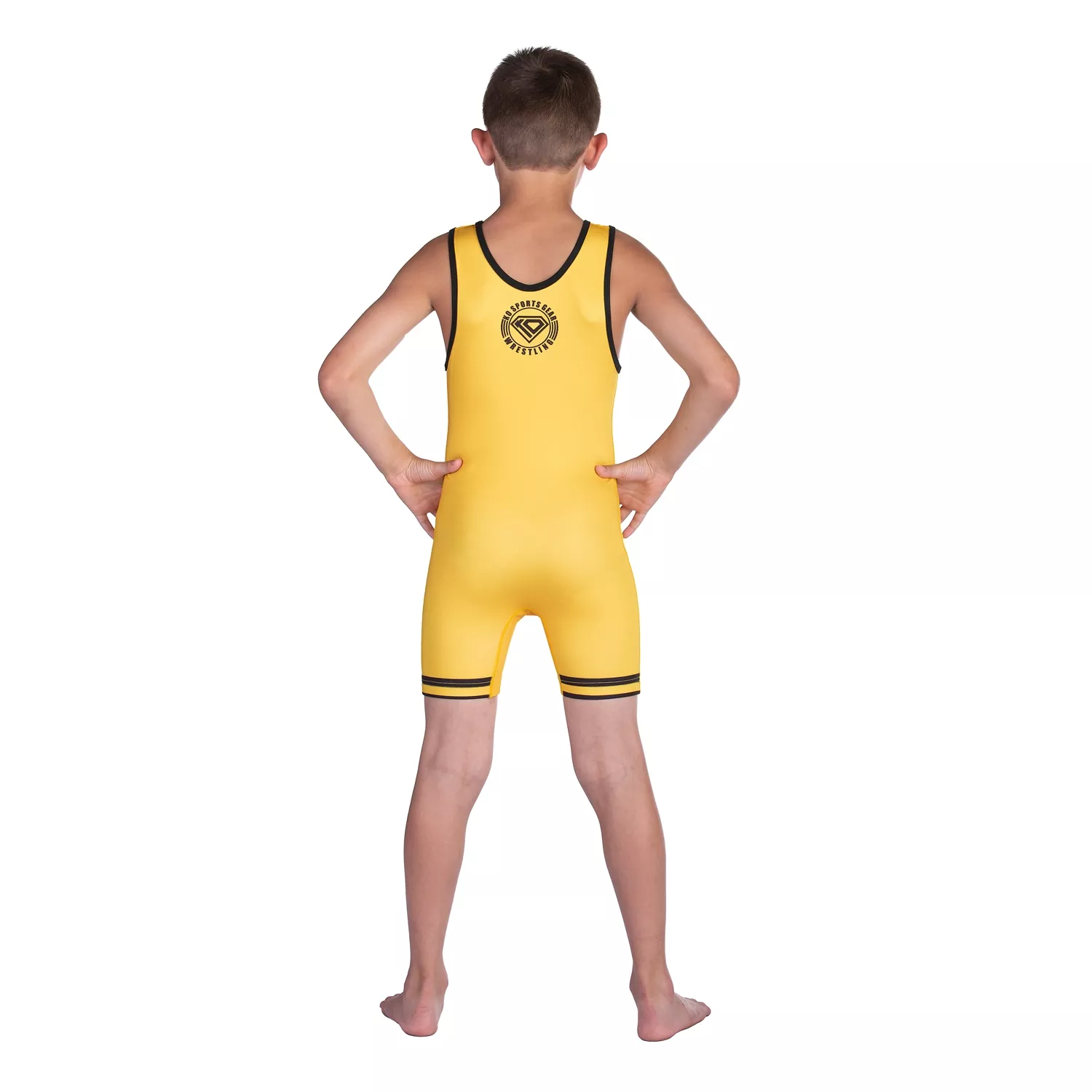 Wrestling Singlet by KO Sports Gear: KO CLASSIC – YELLOW - Image 4