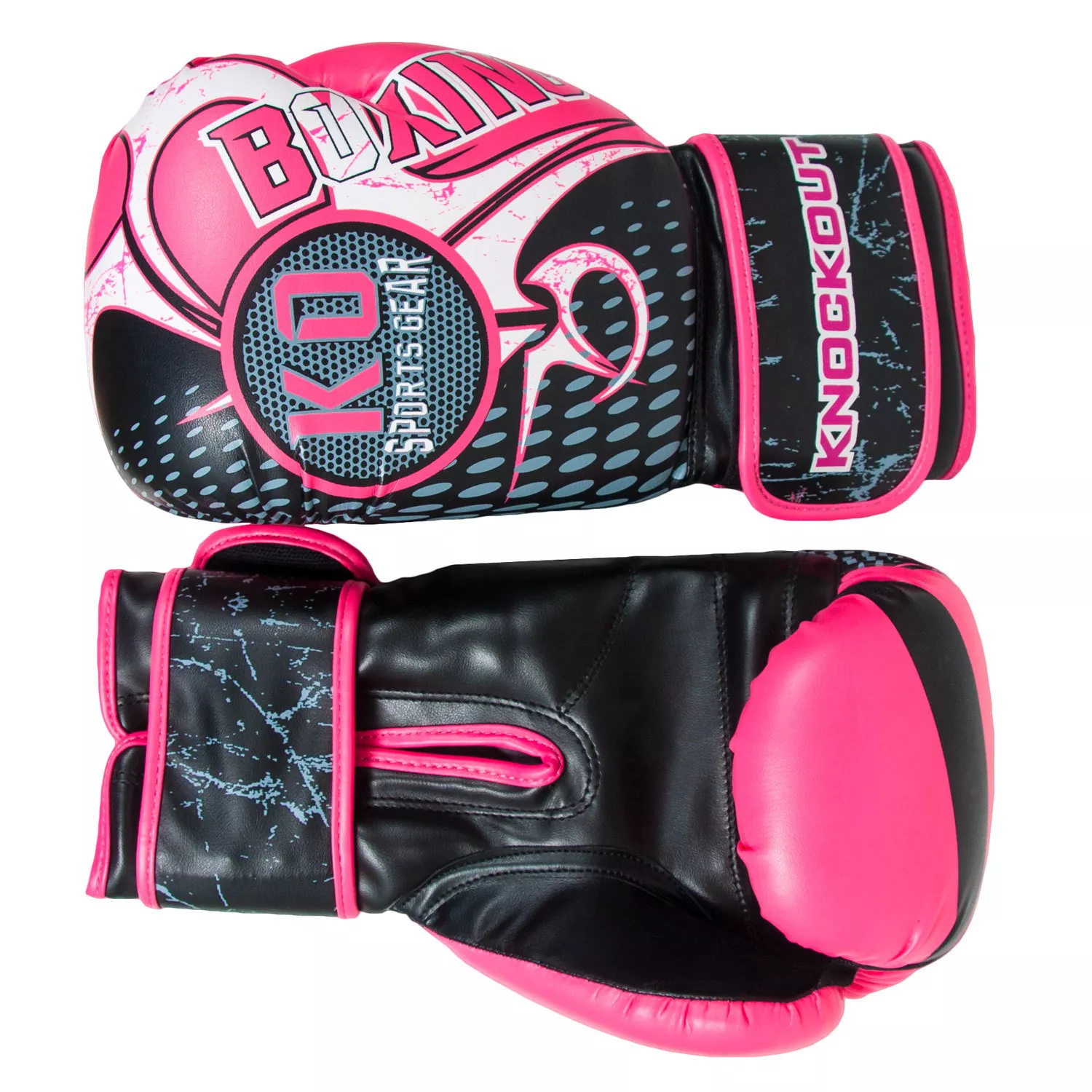KO Sports Gear's Boxing Gloves - Pink 8oz - Image 3