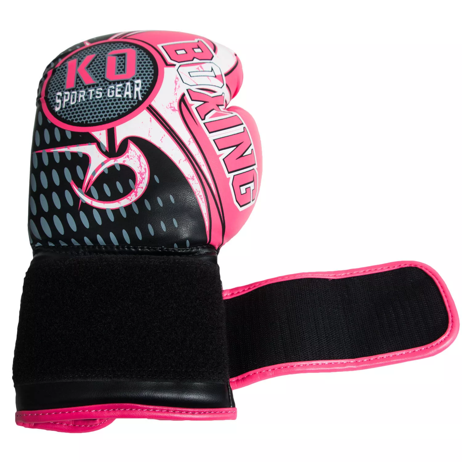 KO Sports Gear's Boxing Gloves - Girls Pink 8oz - Image 3