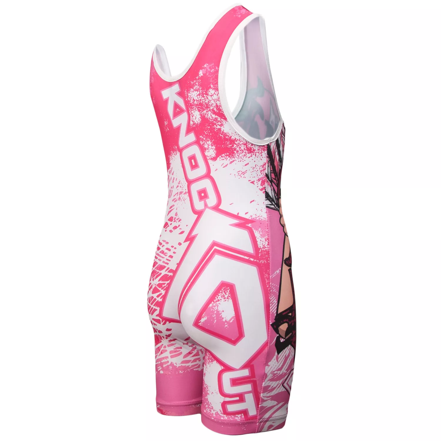 Wrestling Singlet by KO Sports Gear: PINK ARROW - CLOSEOUT PRICED - Image 3