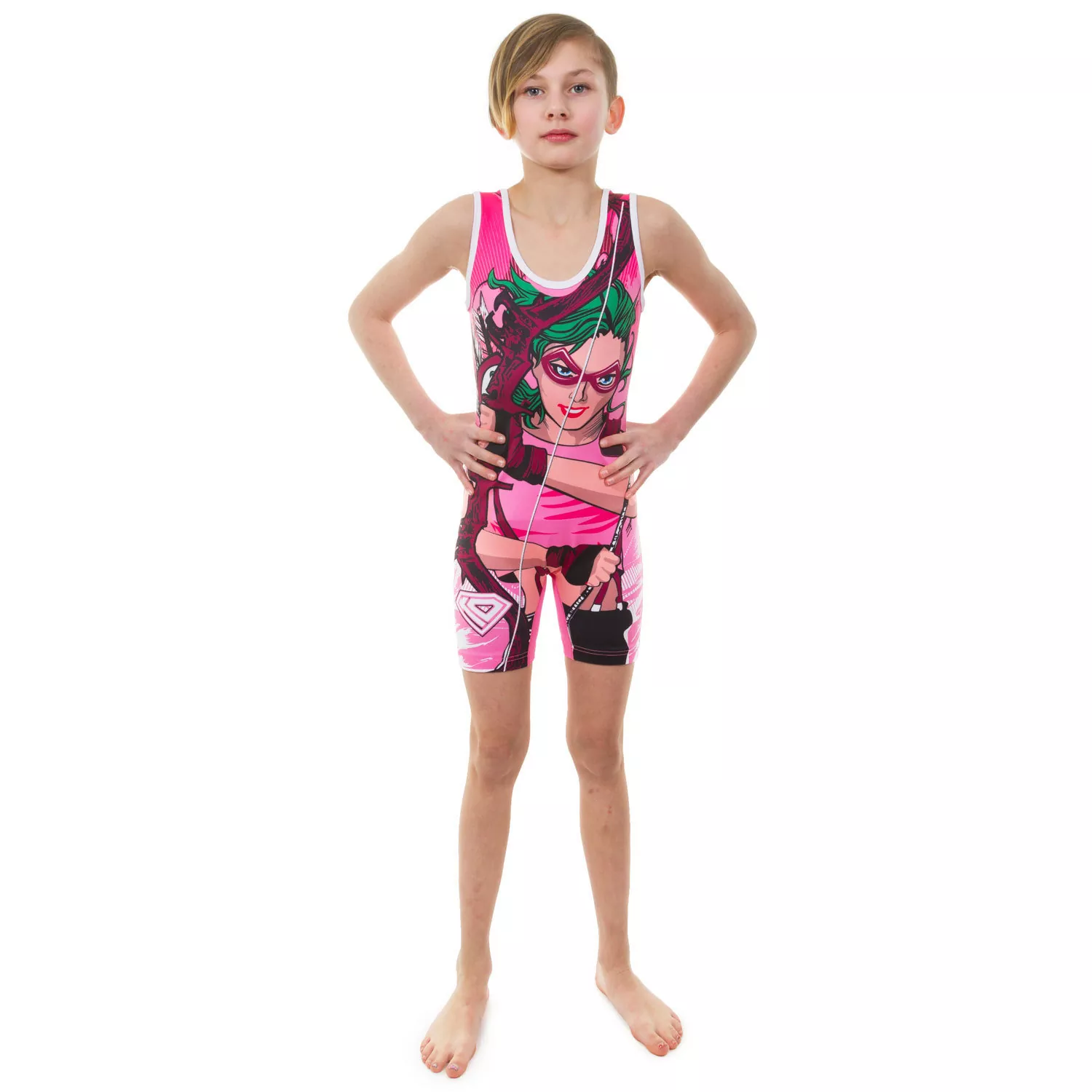 Wrestling Singlet by KO Sports Gear: PINK ARROW - CLOSEOUT PRICED - Image 4