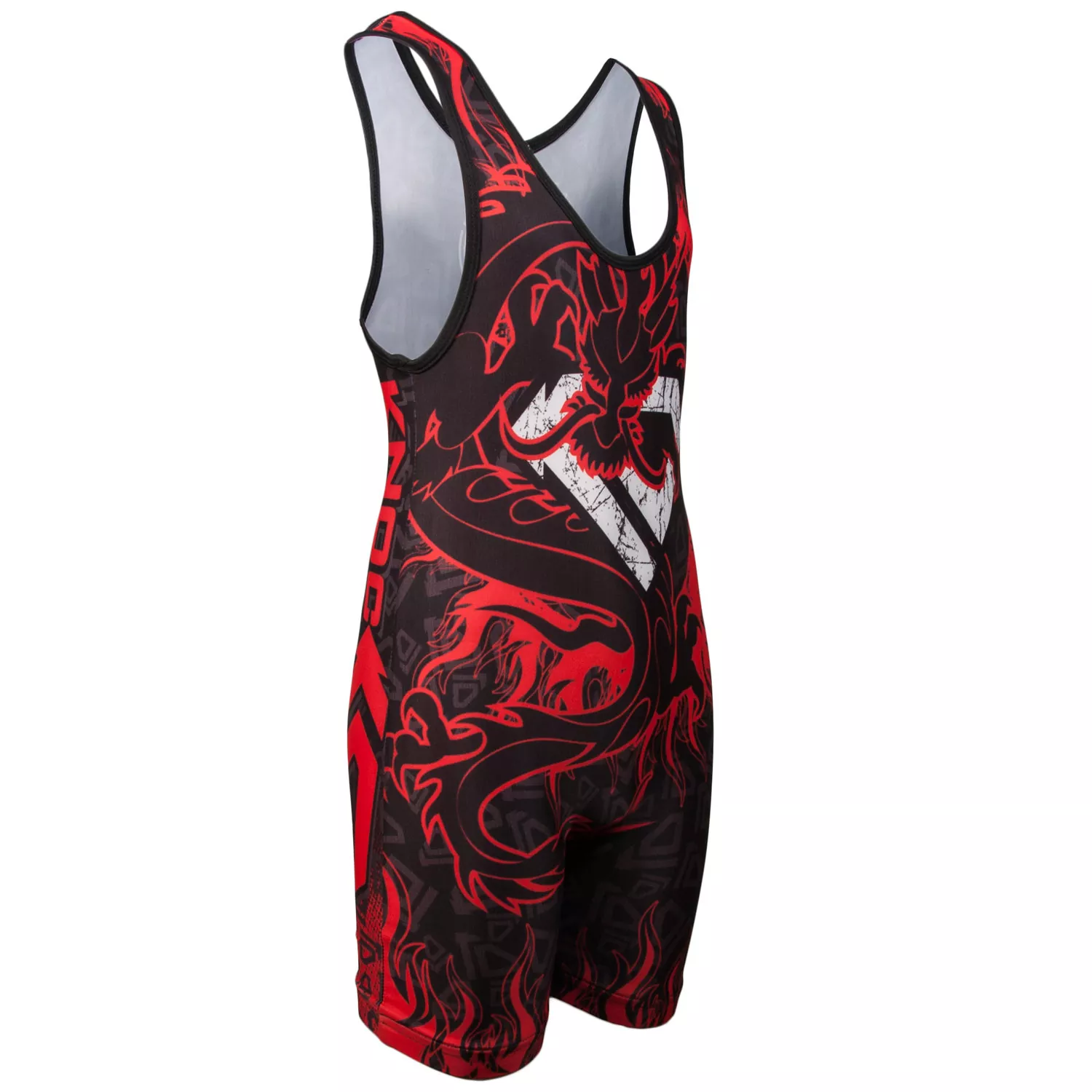 Red Dragon Wrestling Singlet by KO Sports Gear