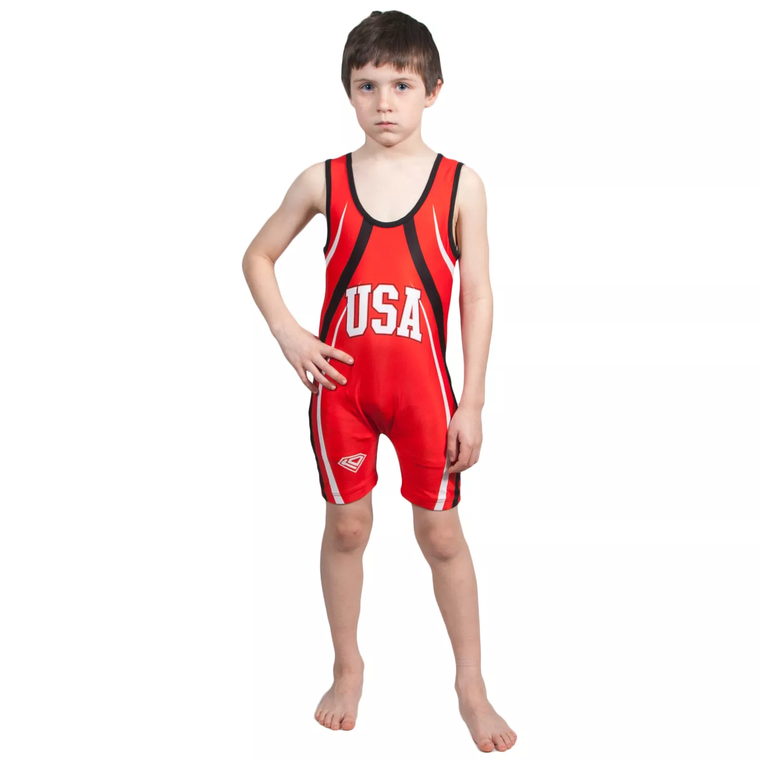 Wrestling Singlet by KO Sports Gear: USA – RED - Image 3
