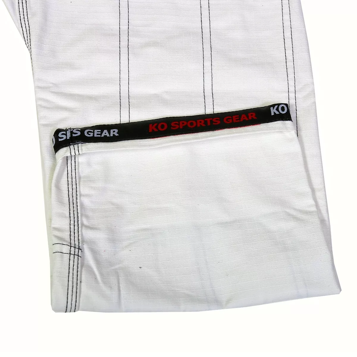 KO Sports Gear's White Gi Pants - Rip Stop - For Jiu Jitsu - Image 2