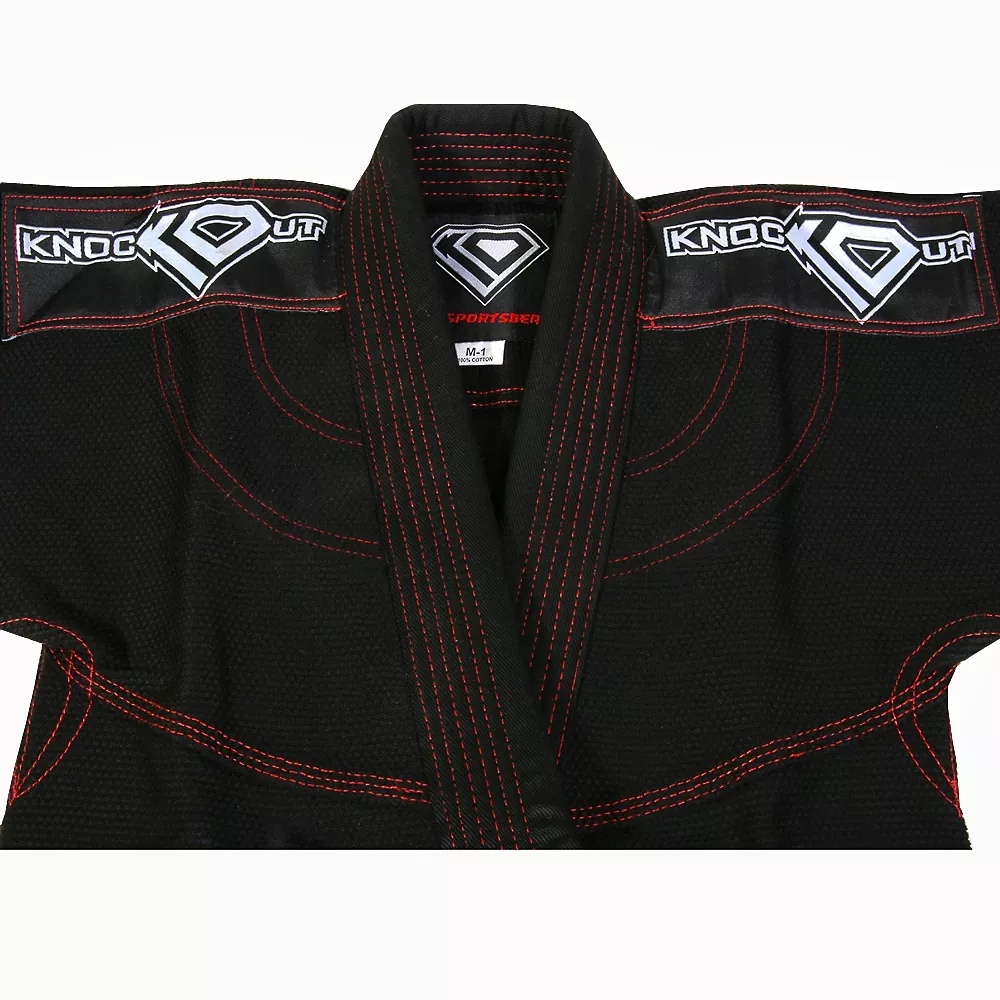 KO Sports Gear's Black, Kids Gi - BJJ Kimono and Pants - For Jiu Jitsu - CLOSEOUT PRICE - Image 3