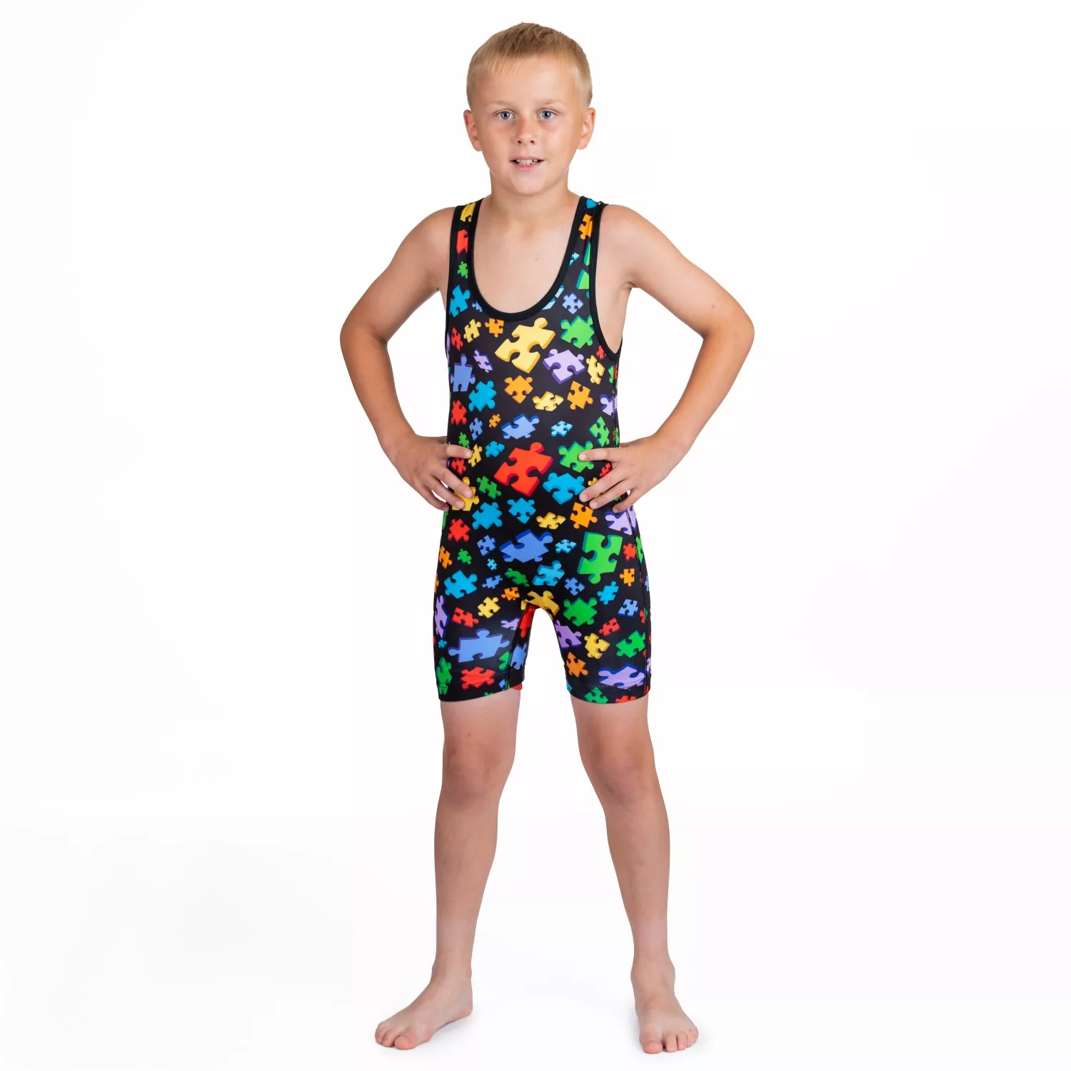 Wrestling Singlet by KO Sports Gear: AUTISM AWARENESS - Image 3