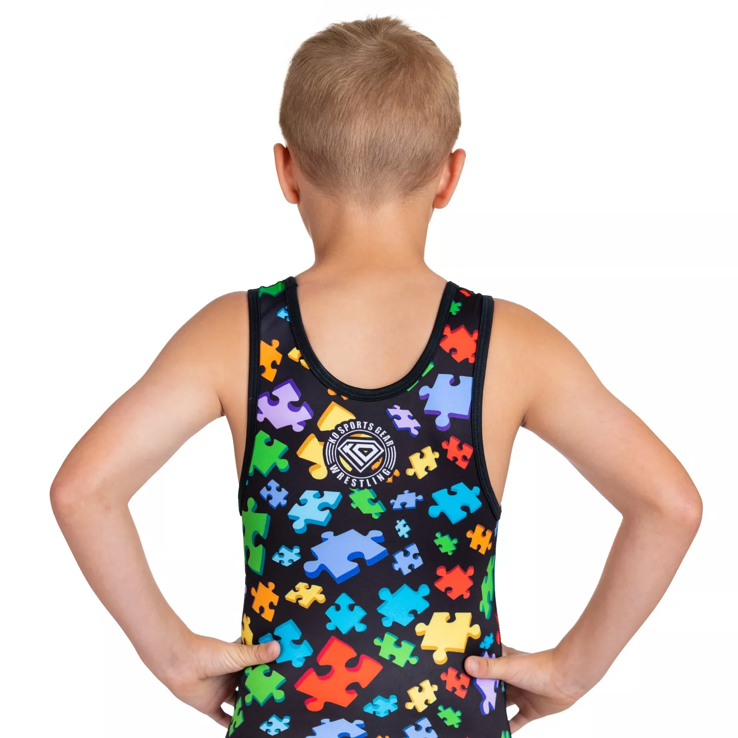 Wrestling Singlet by KO Sports Gear: AUTISM AWARENESS - Image 4